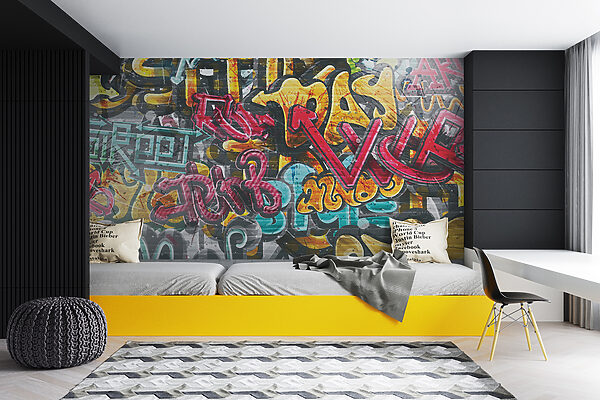 Pared con graffiti Pared con graffiti
