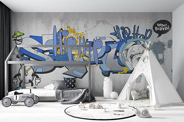 Graffiti en una pared Graffiti en una pared