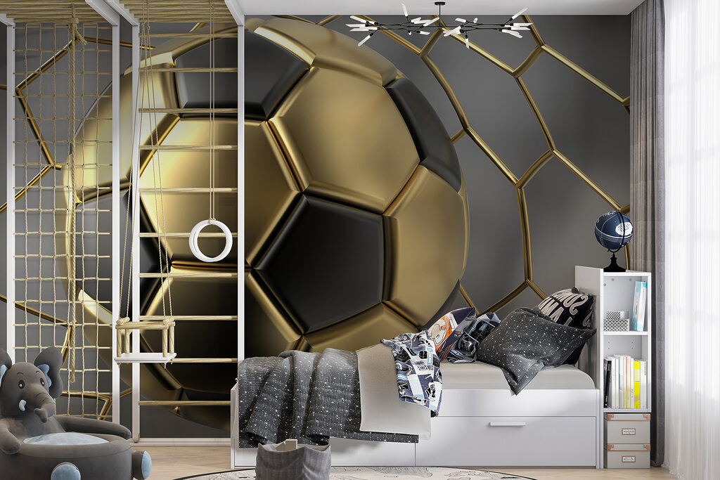 Soccer dreams in metallic hues
