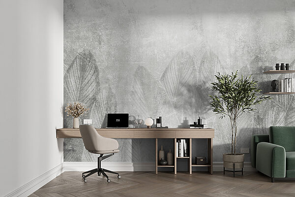 Fondo blanco y gris con hojas Fondo blanco y gris con hojas