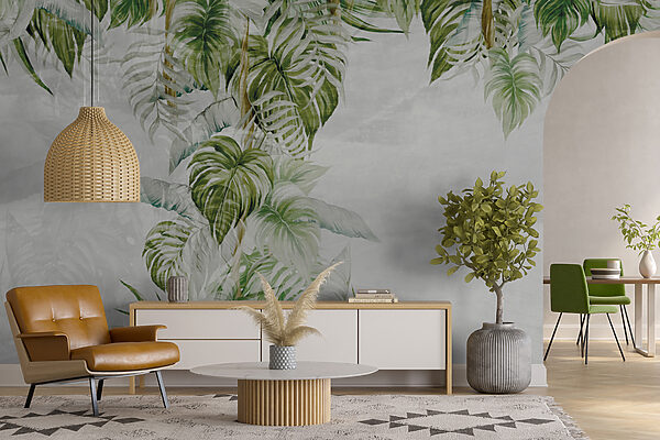 Pintura de una planta tropical Pintura de una planta tropical