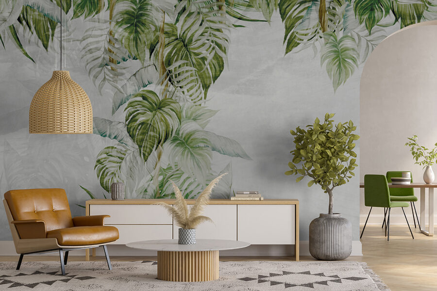 Pintura de una planta tropical Pintura de una planta tropical