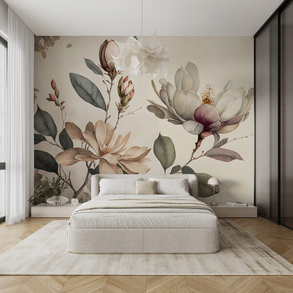Elegantes flores de magnolia en tonos suaves Elegantes flores de magnolia en tonos suaves
