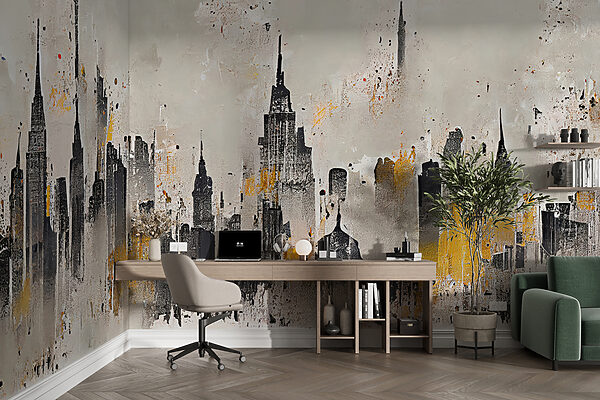 Pintura de una ciudad Pintura de una ciudad