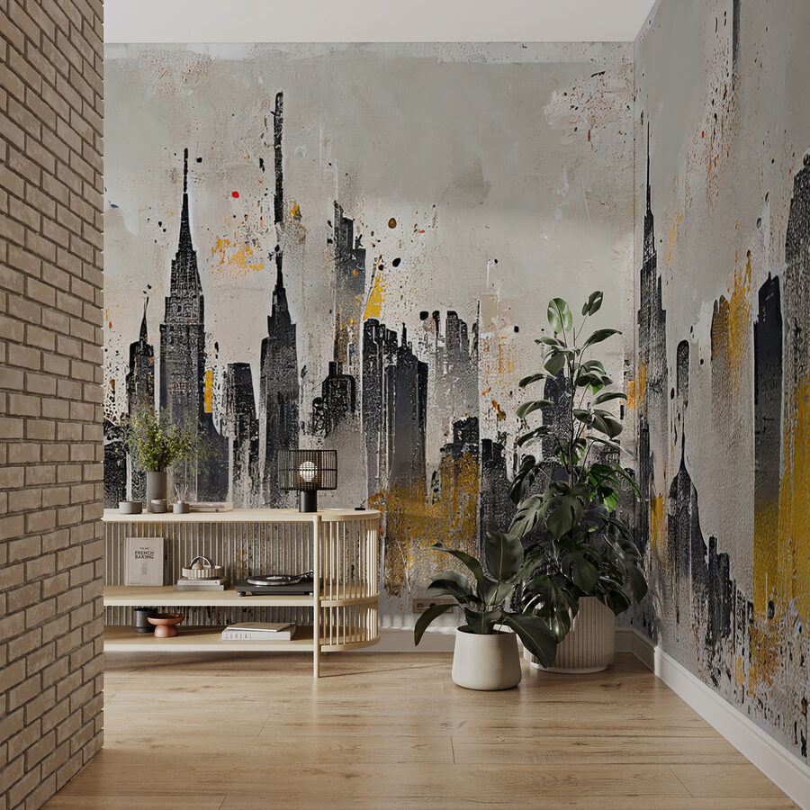 Pintura de una ciudad