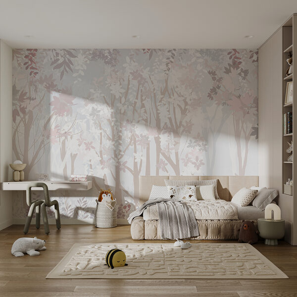 Estampado floral blanco y rosa Estampado floral blanco y rosa