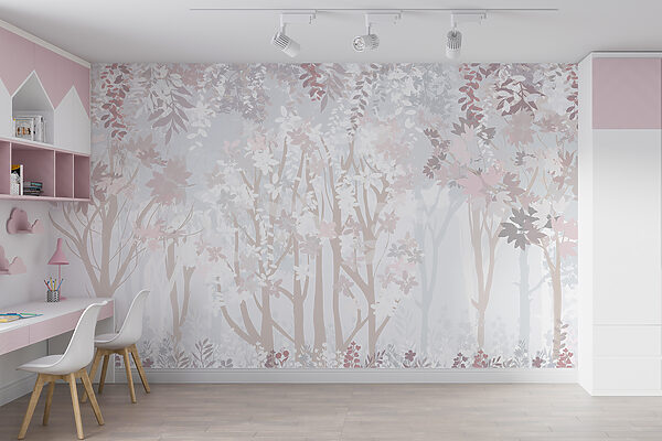 Estampado floral blanco y rosa Estampado floral blanco y rosa