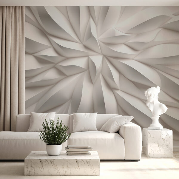 Superficie de textura blanca con líneas onduladas Superficie de textura blanca con líneas onduladas