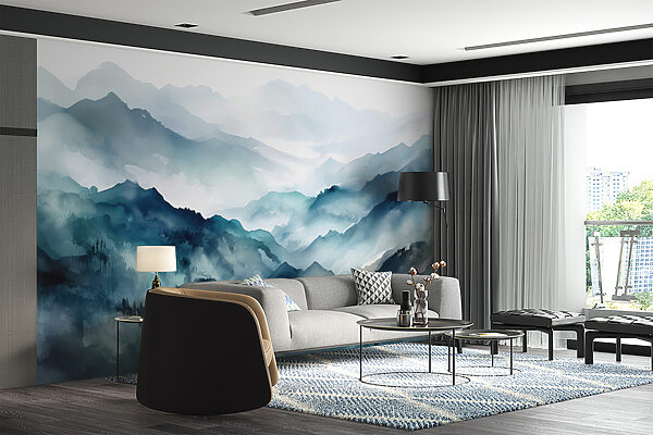 Pintura de una cordillera Pintura de una cordillera