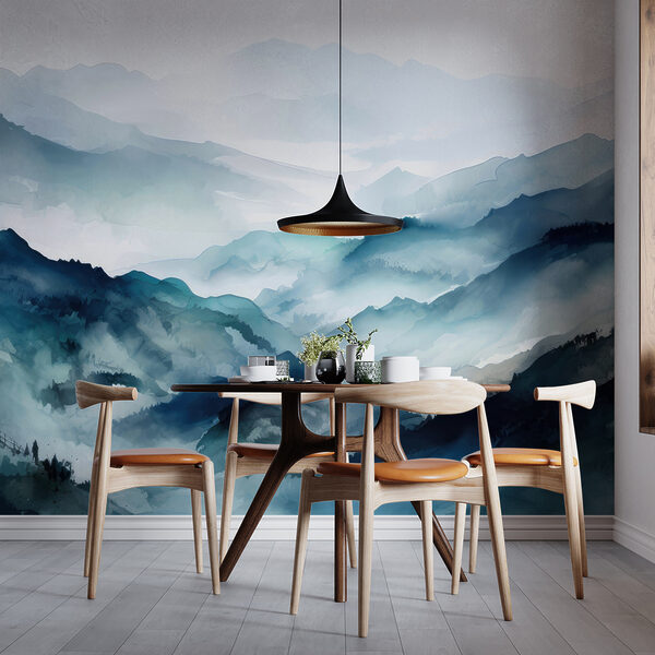 Pintura de una cordillera Pintura de una cordillera
