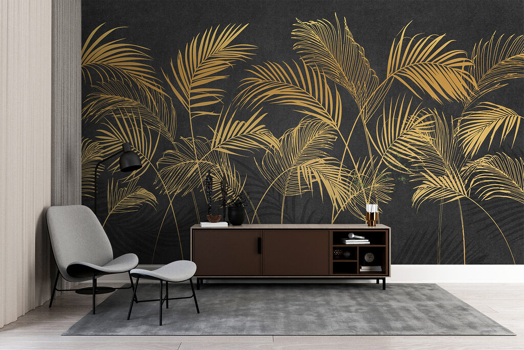 Group of palm leaves