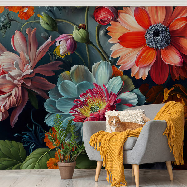 Fotomurales Fotomurales Flores vibrantes en colores impresionantes. (SKU: u96631)