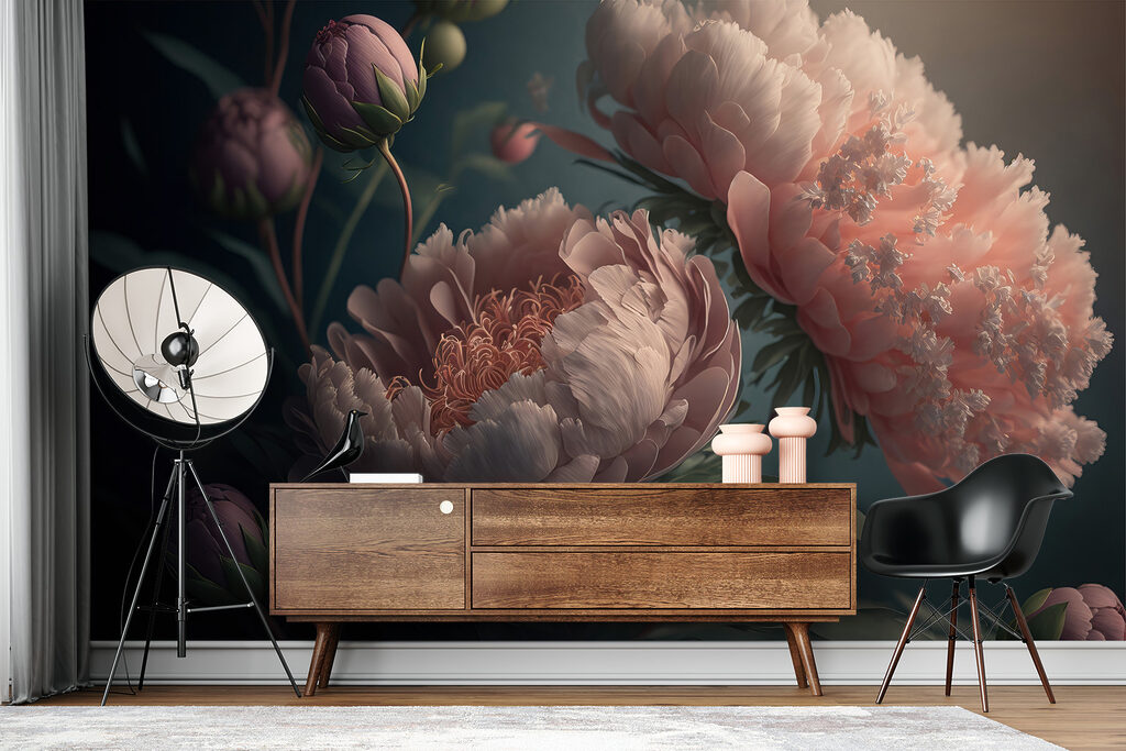 Delicate peonies in soft colors Delicate peonies in soft colors