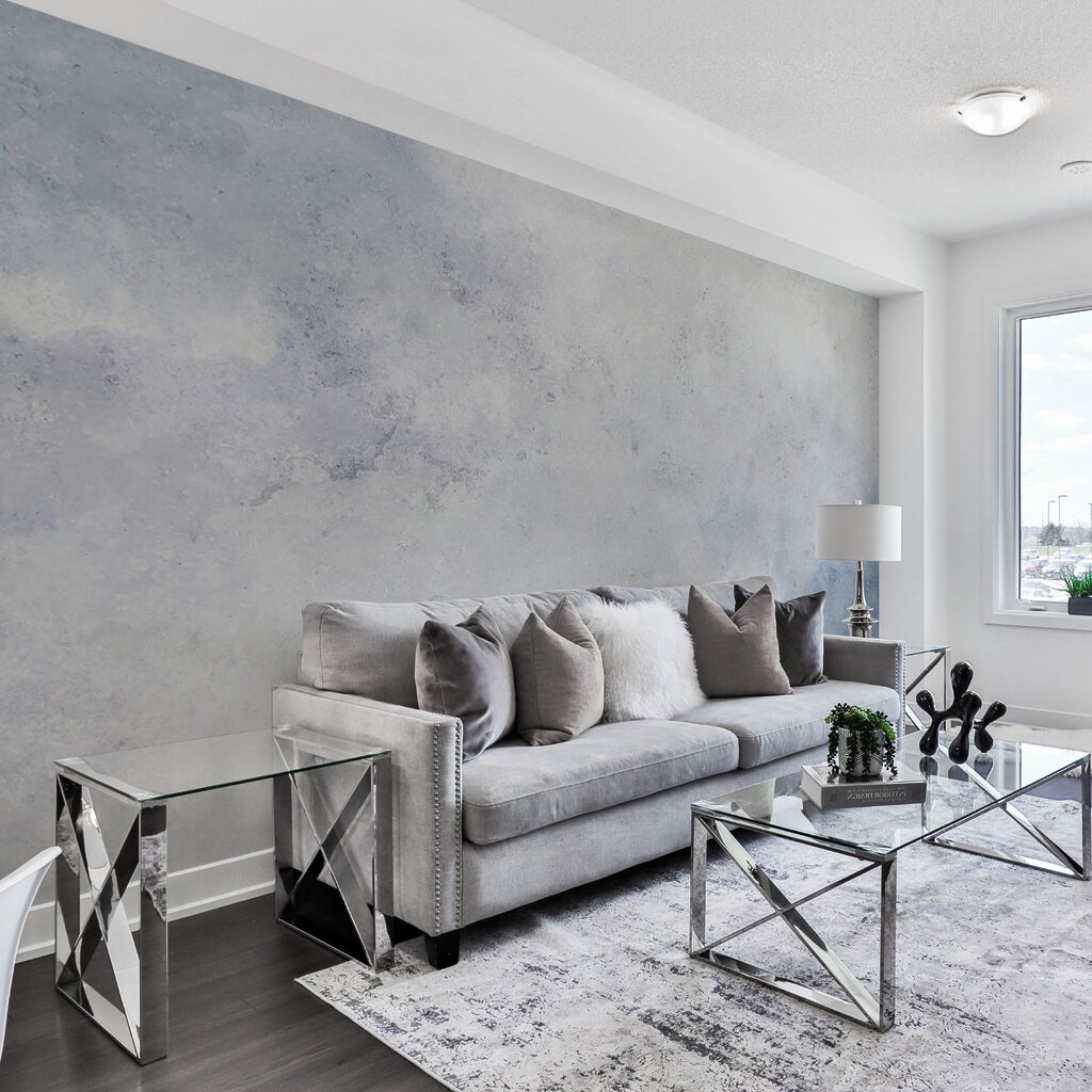 White and blue background