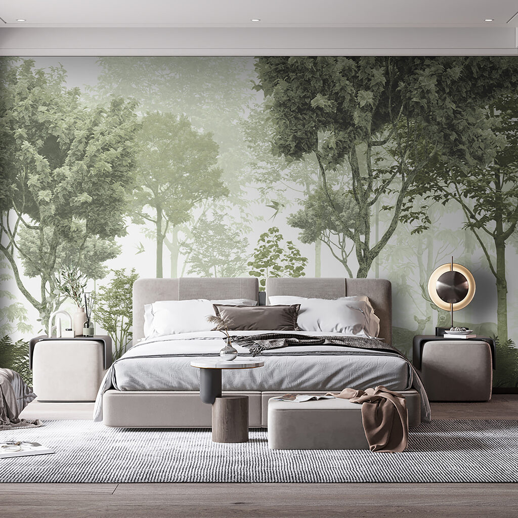 A forest with trees and plants A forest with trees and plants