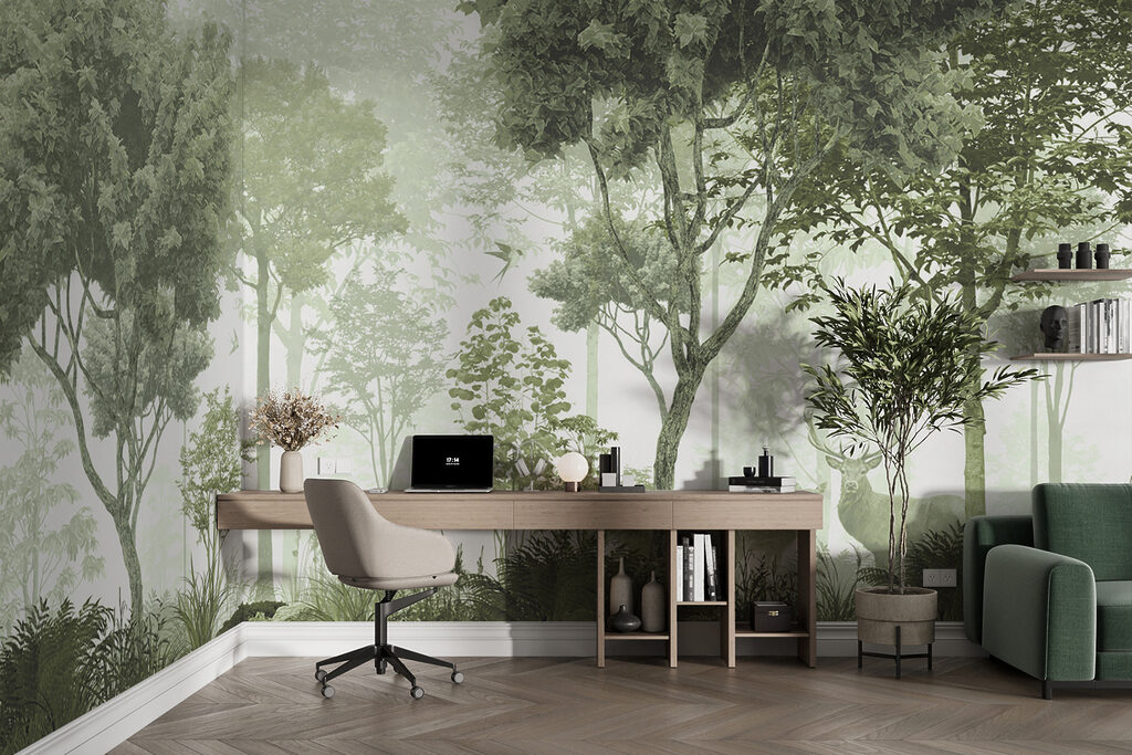 A forest with trees and plants A forest with trees and plants