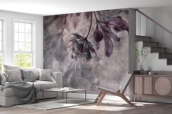 Delicate flowers in soft hues