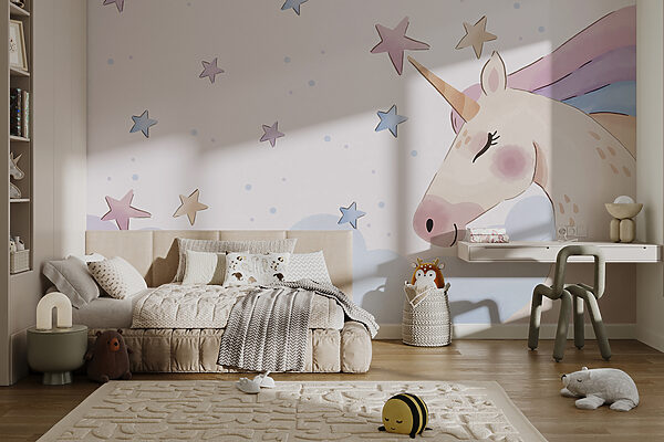 Un unicornio con estrellas y nubes u97532pit3mr 600x400 - Un unicornio con estrellas y nubes