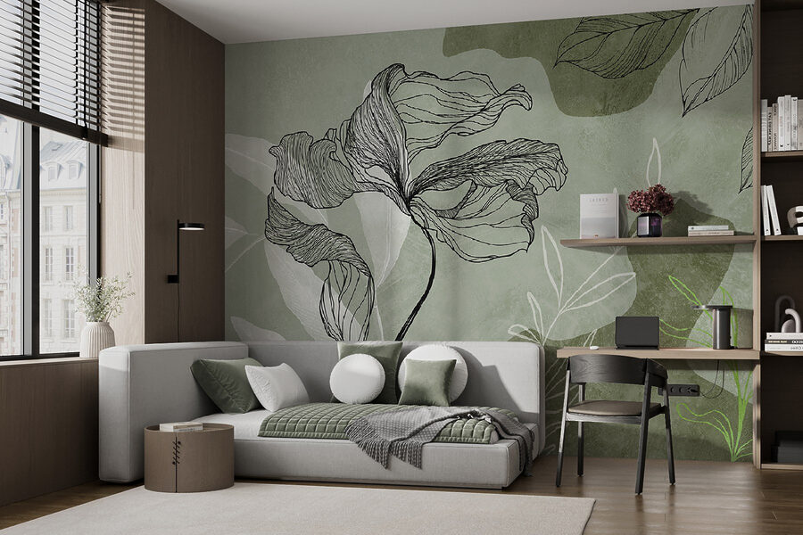 El dibujo de una flor