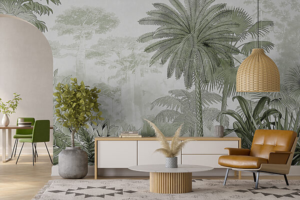 A group of trees and plants A group of trees and plants