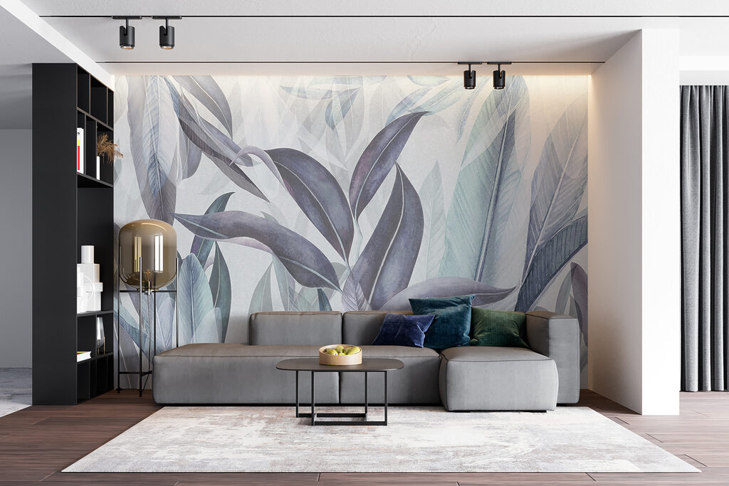 Elegant leaves in soft hues