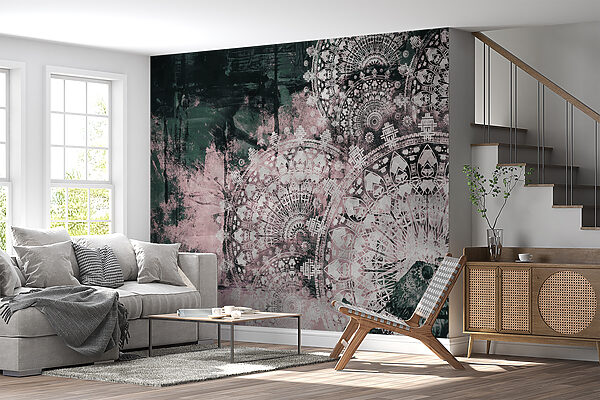 Intricate patterns in soft hues