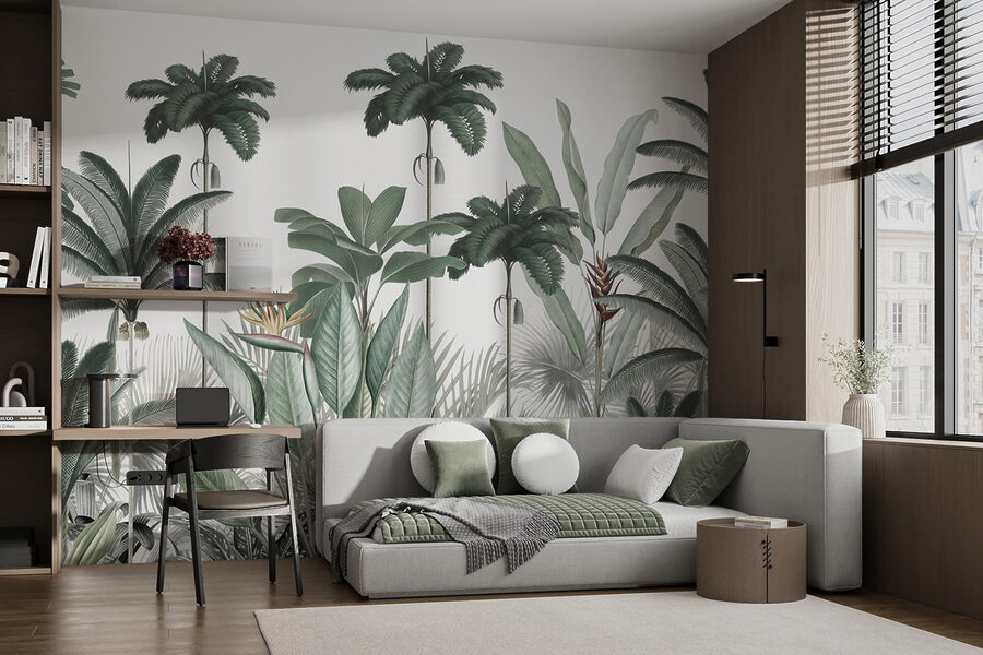 Un grupo de plantas con flores