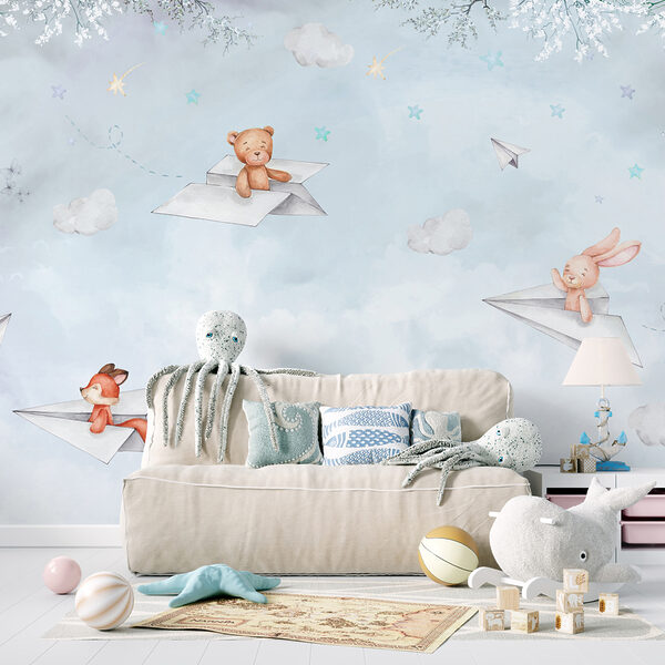 Aviones de papel y ositos de peluche Aviones de papel y ositos de peluche