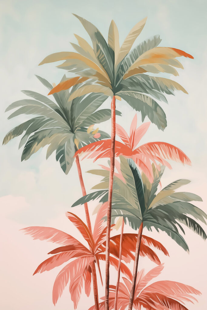 Group of palm trees