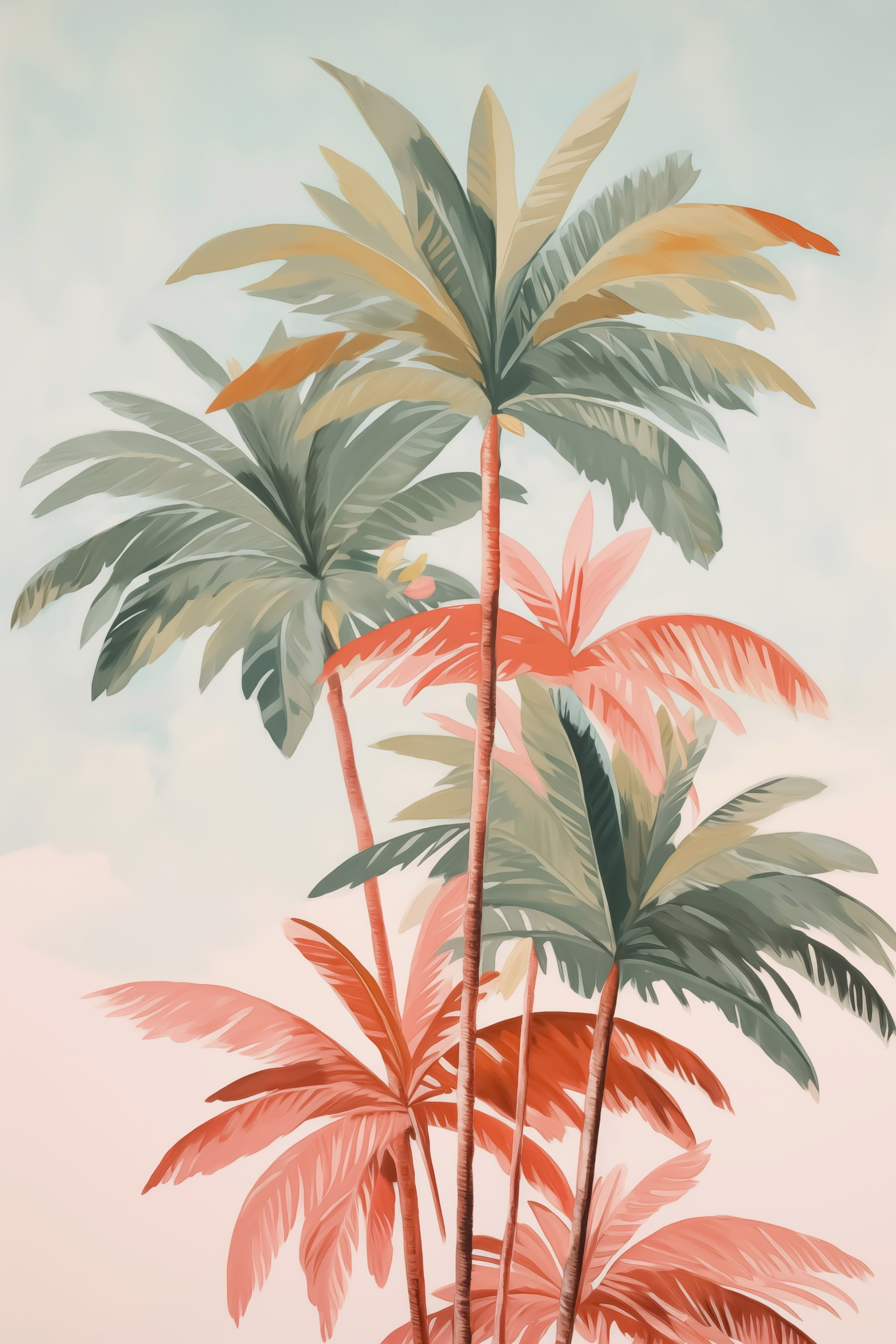 Group of palm trees