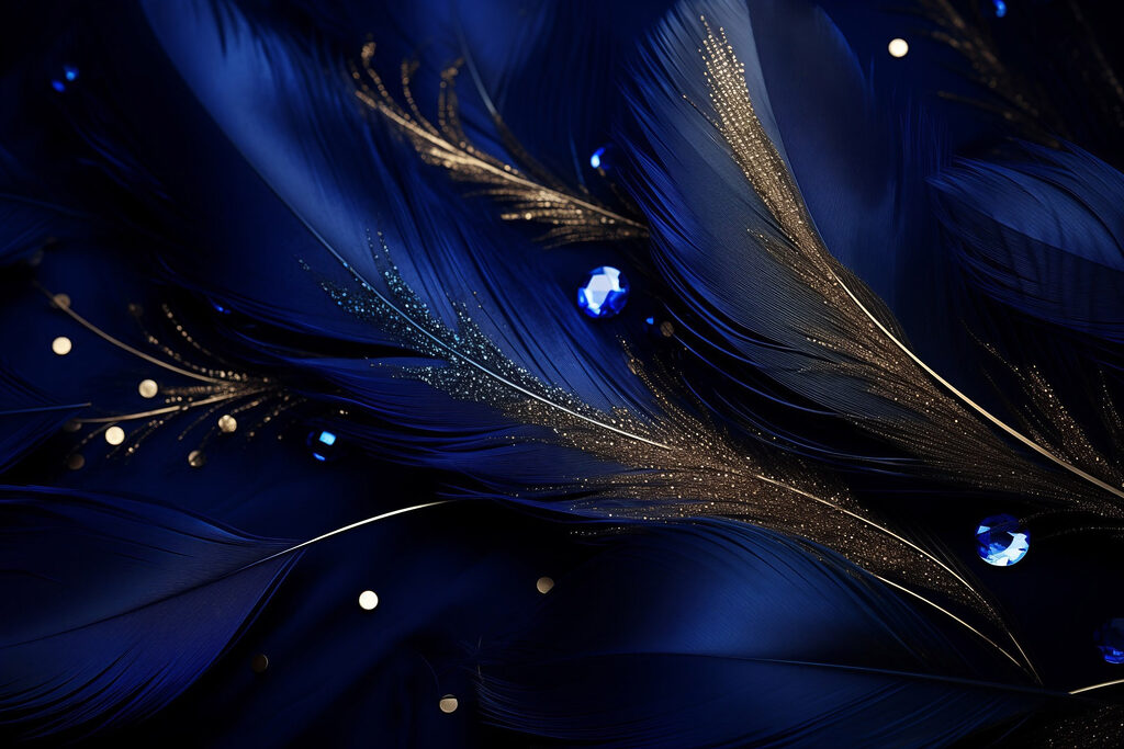 Elegant feathers on a deep background Elegant feathers on a deep background
