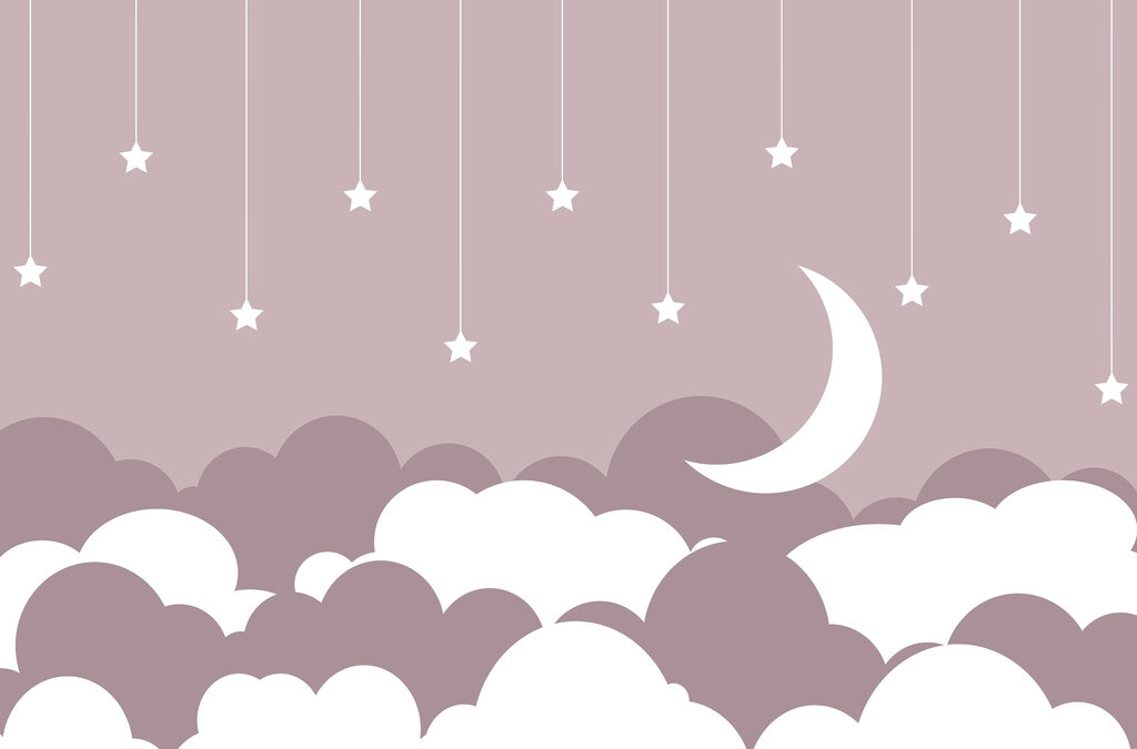 Moon and stars in the sky Moon and stars in the sky