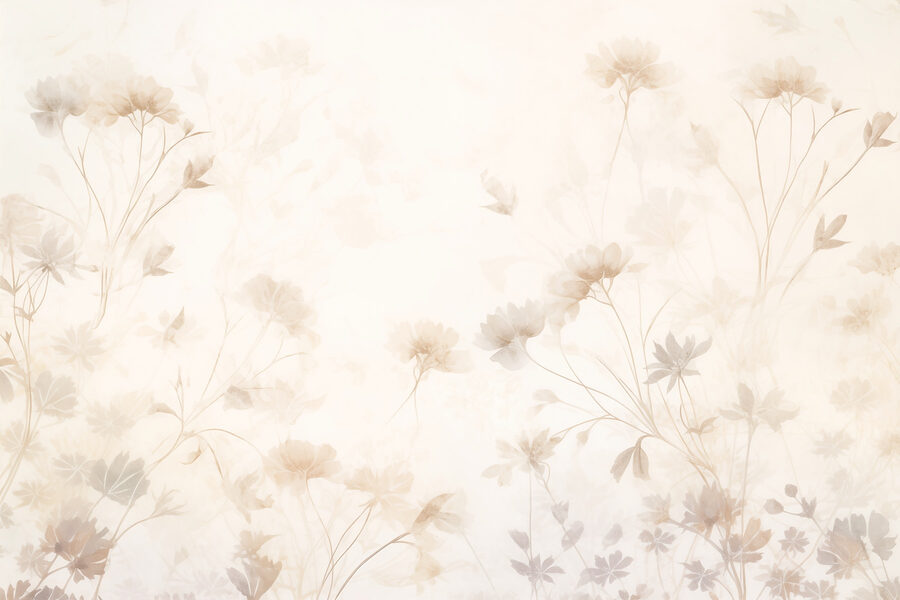 Estampado floral blanco y rosa