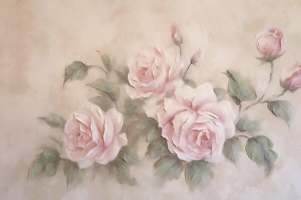Pintura de rosas rosadas Pintura de rosas rosadas