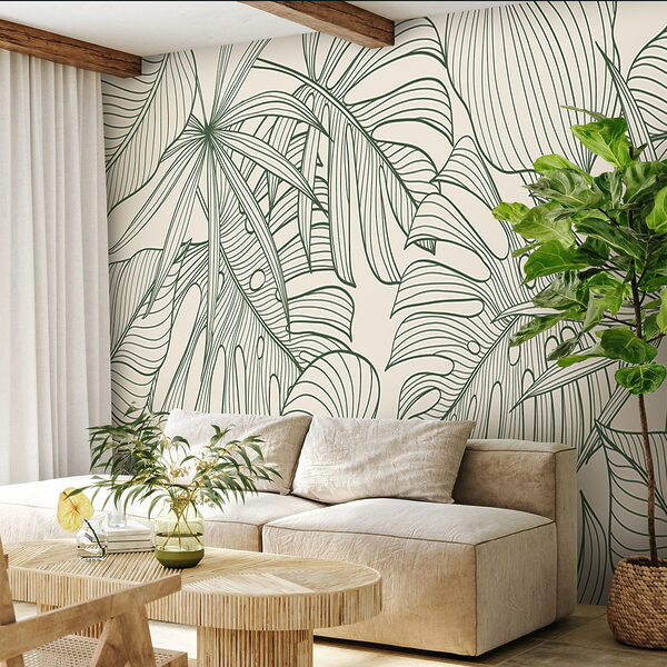 Elegante diseño de follaje verde. Elegante diseño de follaje verde.