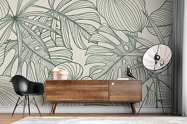 Elegante diseño de follaje verde. Elegante diseño de follaje verde.