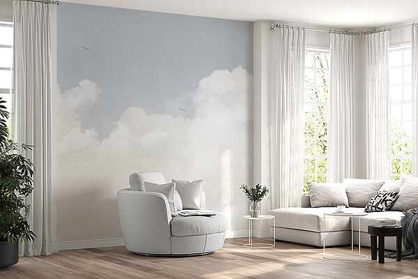 Un cielo azul con nubes Un cielo azul con nubes