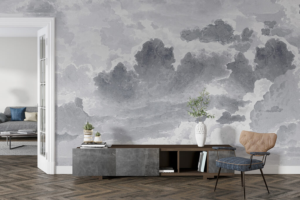 A grey and white sky A grey and white sky