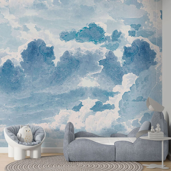 Un cielo azul y blanco con nubes Un cielo azul y blanco con nubes