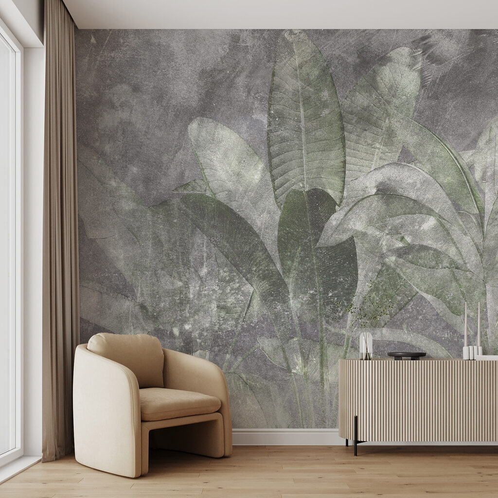 Botanical elegance in soft textures
