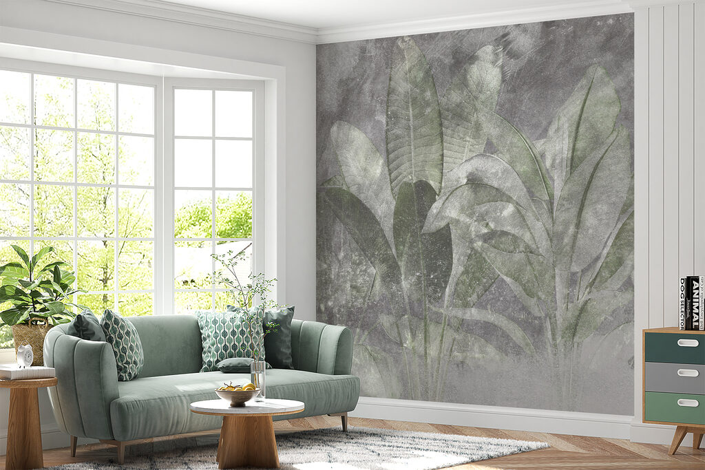 Botanical elegance in soft textures