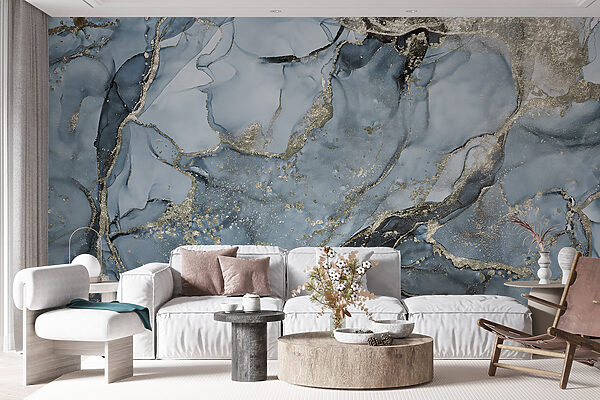 Ethereal blue abstract artistry Ethereal blue abstract artistry