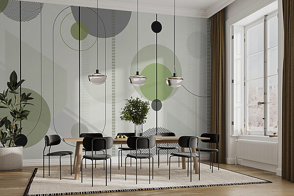 Geometric design in calming colors Geometric design in calming colors