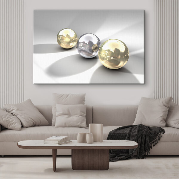A group of shiny balls
