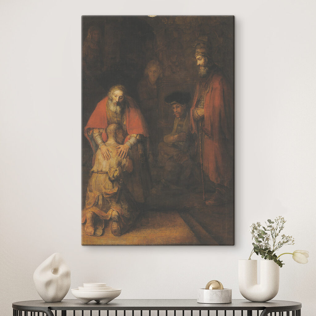 A painting of a group of people