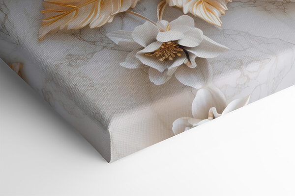 Elegant Floral Design in Cream and Beige