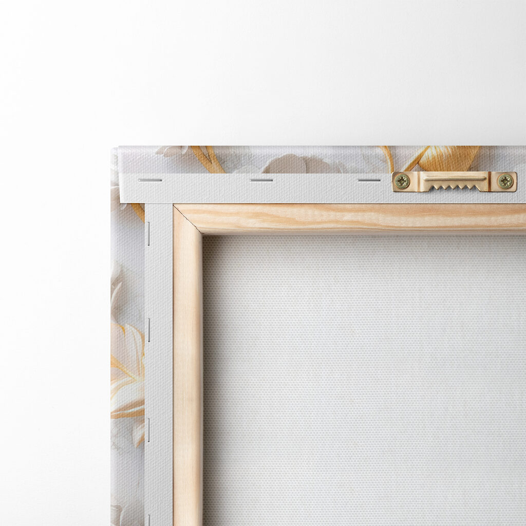 Elegant Floral Design in Cream and Beige