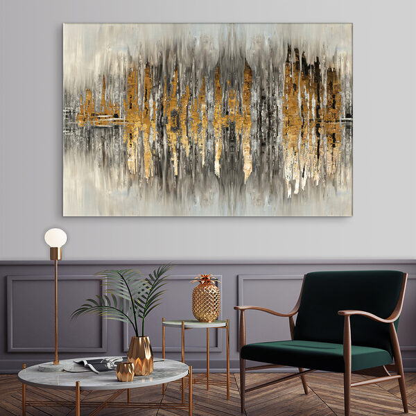 A close up of a painting A close up of a painting