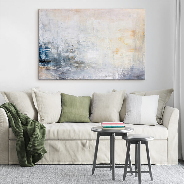 A white and blue background