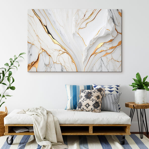 Elegant marble with amber swirls Elegant marble with amber swirls